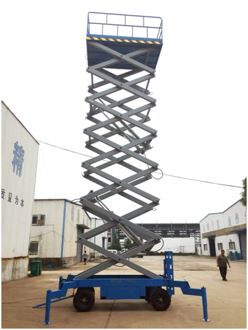 浙江寧波崔經(jīng)理采購(gòu)的移動(dòng)剪叉升降機(jī)