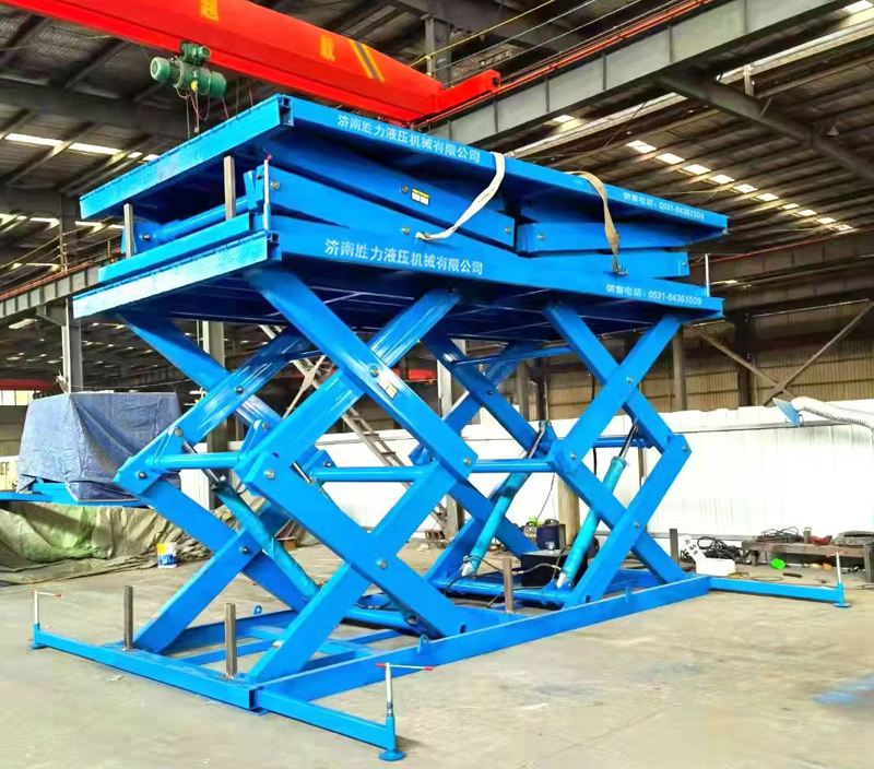 2臺固定剪叉式升降平臺調(diào)試完畢！